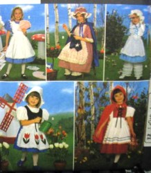 8234 RED RIDING HOOD, ALICE, STORYBOOK COSTUME PATTERN 3-6